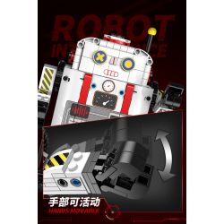 KAIYU 96153 non  NGƯỜI MÁY TIỂU BẠCH bộ đồ chơi xếp lắp ráp ghép mô hình  PARTICLES OF EVERYTHING Kỹ Thuật Công Nghệ Cao Mô Hình Phương Tiện 475 khối