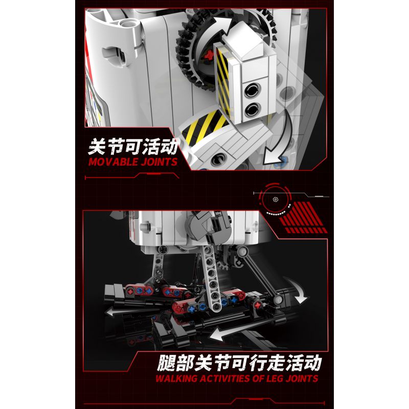 KAIYU 96153 non  NGƯỜI MÁY TIỂU BẠCH bộ đồ chơi xếp lắp ráp ghép mô hình  PARTICLES OF EVERYTHING Kỹ Thuật Công Nghệ Cao Mô Hình Phương Tiện 475 khối