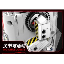 KAIYU 96153 non  NGƯỜI MÁY TIỂU BẠCH bộ đồ chơi xếp lắp ráp ghép mô hình  PARTICLES OF EVERYTHING Kỹ Thuật Công Nghệ Cao Mô Hình Phương Tiện 475 khối