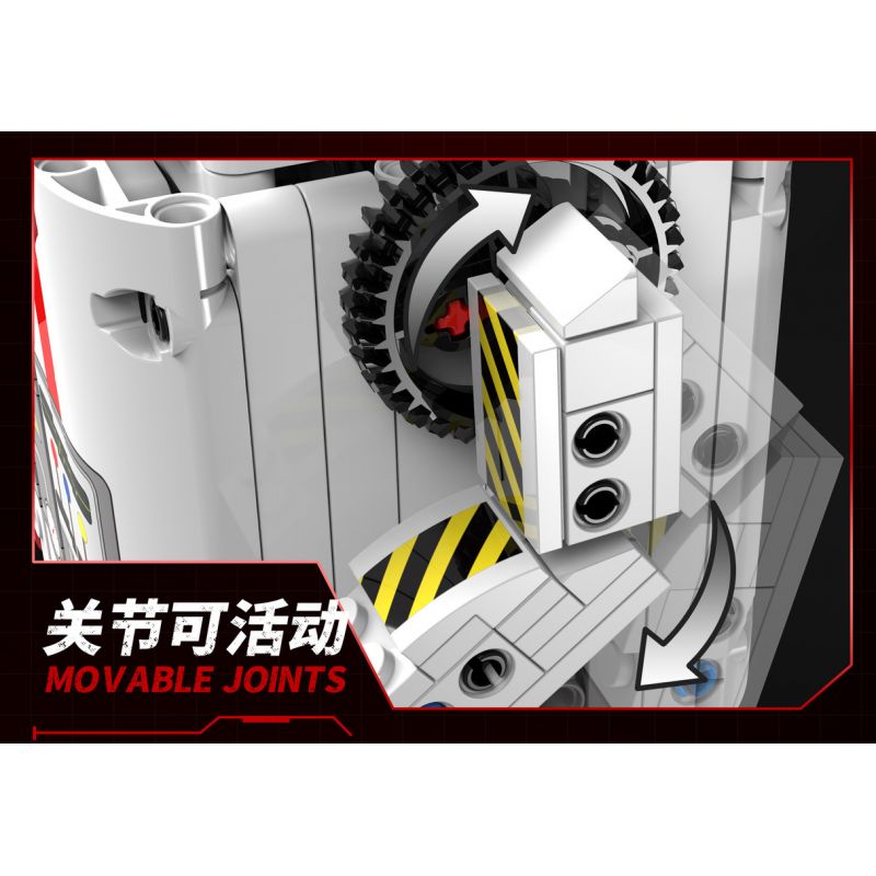 KAIYU 96153 non  NGƯỜI MÁY TIỂU BẠCH bộ đồ chơi xếp lắp ráp ghép mô hình  PARTICLES OF EVERYTHING Kỹ Thuật Công Nghệ Cao Mô Hình Phương Tiện 475 khối