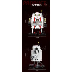 KAIYU 96153 non  NGƯỜI MÁY TIỂU BẠCH bộ đồ chơi xếp lắp ráp ghép mô hình  PARTICLES OF EVERYTHING Kỹ Thuật Công Nghệ Cao Mô Hình Phương Tiện 475 khối