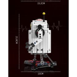 KAIYU 96153 non  NGƯỜI MÁY TIỂU BẠCH bộ đồ chơi xếp lắp ráp ghép mô hình  PARTICLES OF EVERYTHING Kỹ Thuật Công Nghệ Cao Mô Hình Phương Tiện 475 khối