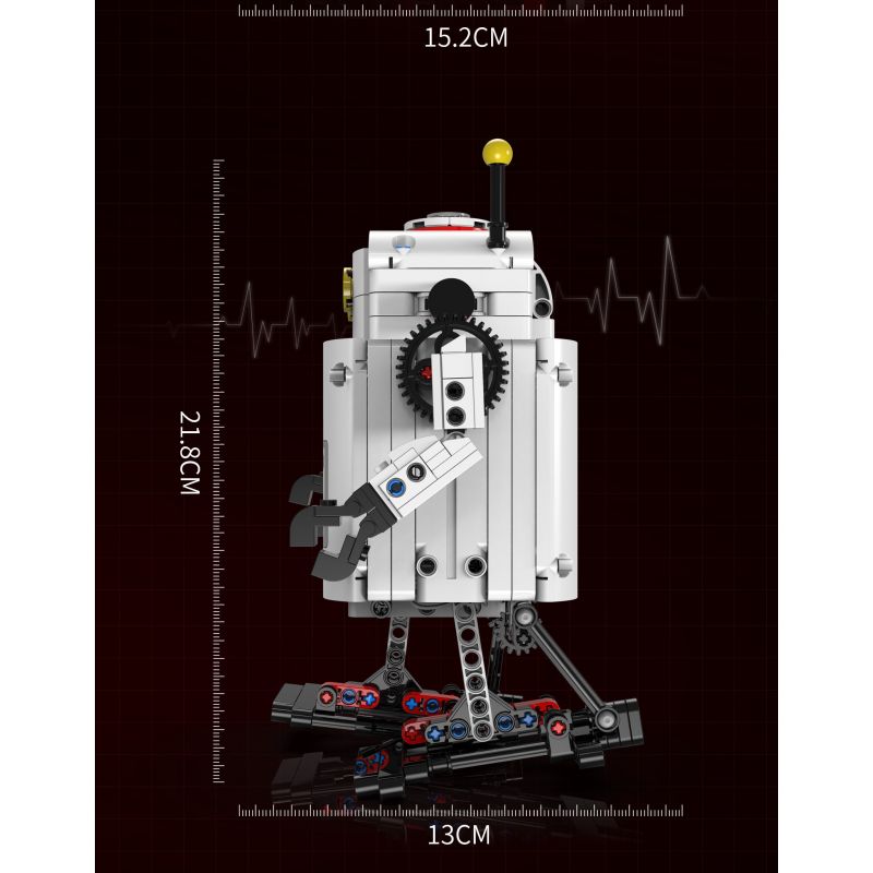 KAIYU 96153 non  NGƯỜI MÁY TIỂU BẠCH bộ đồ chơi xếp lắp ráp ghép mô hình  PARTICLES OF EVERYTHING Kỹ Thuật Công Nghệ Cao Mô Hình Phương Tiện 475 khối