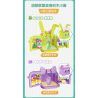 WISE BLOCK HA392003 392003 non  HUT TÚP LỀU MÀU TÍM bộ đồ chơi xếp lắp ráp ghép mô hình HAPPY LIFE 305 khối