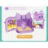 WISE BLOCK HA392003 392003 non  HUT TÚP LỀU MÀU TÍM bộ đồ chơi xếp lắp ráp ghép mô hình HAPPY LIFE 305 khối