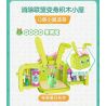 WISE BLOCK HA392003 392003 non  HUT TÚP LỀU MÀU TÍM bộ đồ chơi xếp lắp ráp ghép mô hình HAPPY LIFE 305 khối