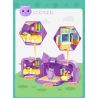 WISE BLOCK HA392003 392003 non  HUT TÚP LỀU MÀU TÍM bộ đồ chơi xếp lắp ráp ghép mô hình HAPPY LIFE 305 khối