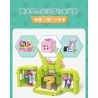 WISE BLOCK HA392003 392003 non  HUT TÚP LỀU MÀU TÍM bộ đồ chơi xếp lắp ráp ghép mô hình HAPPY LIFE 305 khối