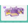 WISE BLOCK HA392003 392003 non  HUT TÚP LỀU MÀU TÍM bộ đồ chơi xếp lắp ráp ghép mô hình HAPPY LIFE 305 khối
