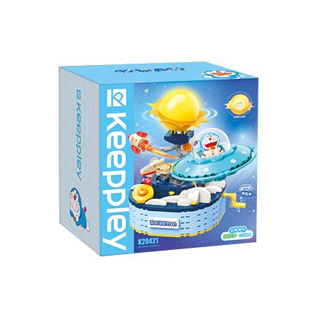 KEEPPLEY K20421 20421 non  CHUYẾN PHIÊU LƯU VŨ TRỤ bộ đồ chơi xếp lắp ráp ghép mô hình Doraemon Mèo Máy Thông Minh