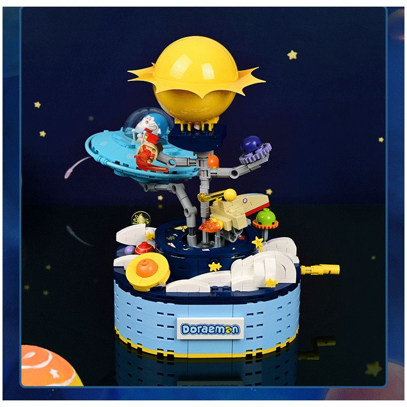 KEEPPLEY K20421 20421 non  CHUYẾN PHIÊU LƯU VŨ TRỤ bộ đồ chơi xếp lắp ráp ghép mô hình Doraemon Mèo Máy Thông Minh