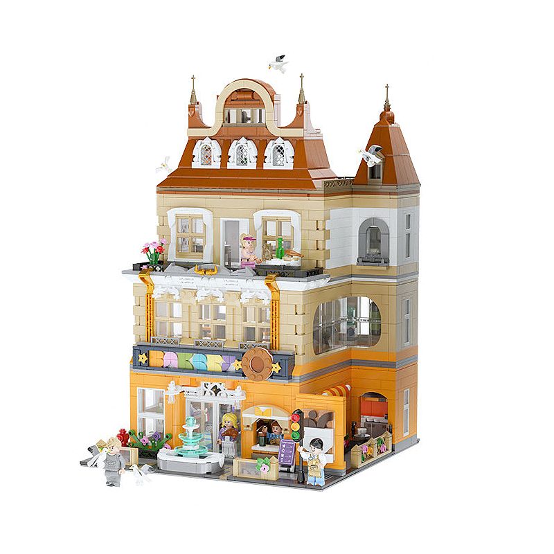 PANTASY 55001 non Lego TIỆM BÁNH ÂU bộ đồ chơi xếp lắp ráp ghép mô hình Modular Buildings Mô Hình Nhà Cửa 3000 khối