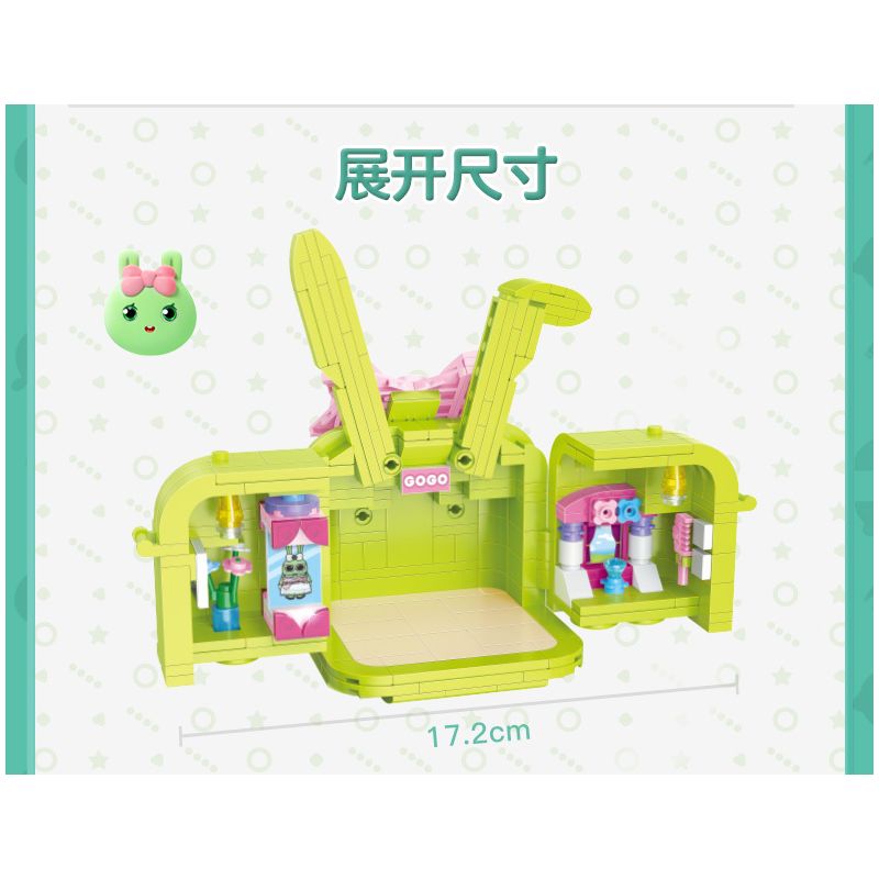 WISE BLOCK HA392002 392002 non  ĐIỀU KHOẢN GOGO CỦA GREEN bộ đồ chơi xếp lắp ráp ghép mô hình HAPPY LIFE 305 khối