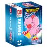 SEMBO 609314 non  BÍCH THÚ bộ đồ chơi xếp lắp ráp ghép mô hình Digimon Adventure Cuộc Phưu Lưu Của Quái Vật Số 166 khối