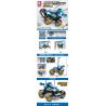 SEMBO 701901 non  BLUE CYCLONE Q CÔNG NGHỆ XE HƠI ĐIỀU KHIỂN TỪ XA STUNTS bộ đồ chơi xếp lắp ráp ghép mô hình  CARS BLUE WHIRLWIND Q Kỹ Thuật Công Nghệ Cao Mô Hình Phương Tiện 388 khối