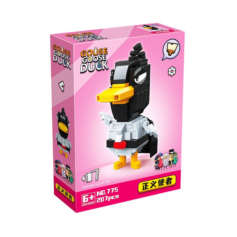 RENZAIMA 775 non Lego GIẾT NGỖNG VÀ VỊT SỨ GIẢ CỦA CÔNG LÝ bộ đồ chơi xếp lắp ráp ghép mô hình Movie & Game GOOSE DUCK Phim Và Trò Chơi 207 khối