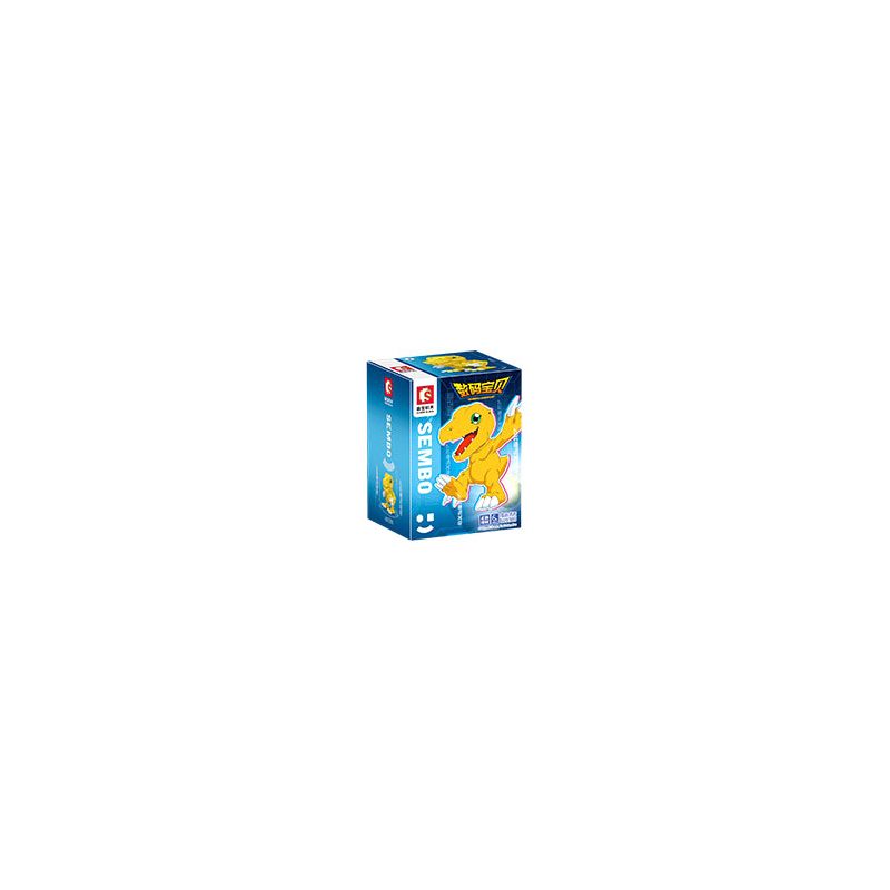 SEMBO 609309 non  DIGIMON AGUMON bộ đồ chơi xếp lắp ráp ghép mô hình Digimon Adventure Cuộc Phưu Lưu Của Quái Vật Số 213 khối