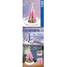 ZHEGAO QL1023 1023 non  CÂY GIÁNG SINH MÀU HỒNG bộ đồ chơi xếp lắp ráp ghép mô hình Christmas 415 khối