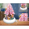 ZHEGAO QL1023 1023 non  CÂY GIÁNG SINH MÀU HỒNG bộ đồ chơi xếp lắp ráp ghép mô hình Christmas 415 khối
