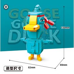 RENZAIMA 773 non  GIẾT NGỖNG VÀ VỊT KẺ NGƯỜI HÀNG LOẠT bộ đồ chơi xếp lắp ráp ghép mô hình Movie & Game GOOSE DUCK Phim Và Trò Chơi 209 khối
