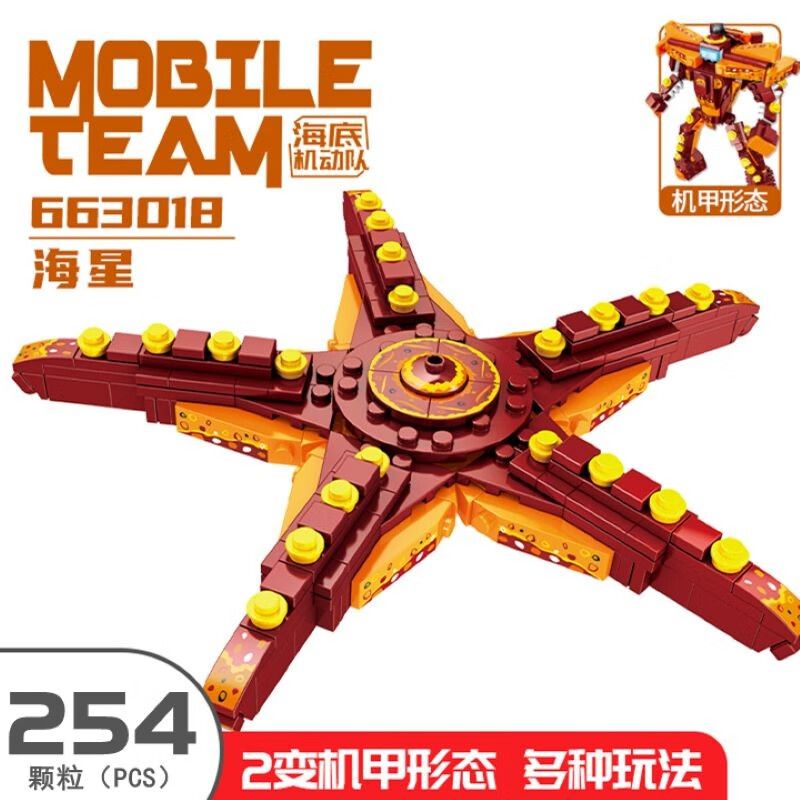 PanlosBrick 663017 663018 663019 663020 Panlos Brick 663017 663018 663019 663020 non  MÁY TÀU NGẦM 4 CON QUỶ CÁ SAO BIỂN CUA CỜ bộ đồ chơi xếp lắp ráp ghép mô hình 964 khối