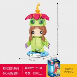 SEMBO 609304 non  DIGIMON MEIMEI TATŌGAWA bộ đồ chơi xếp lắp ráp ghép mô hình Digimon Adventure Cuộc Phưu Lưu Của Quái Vật Số 281 khối