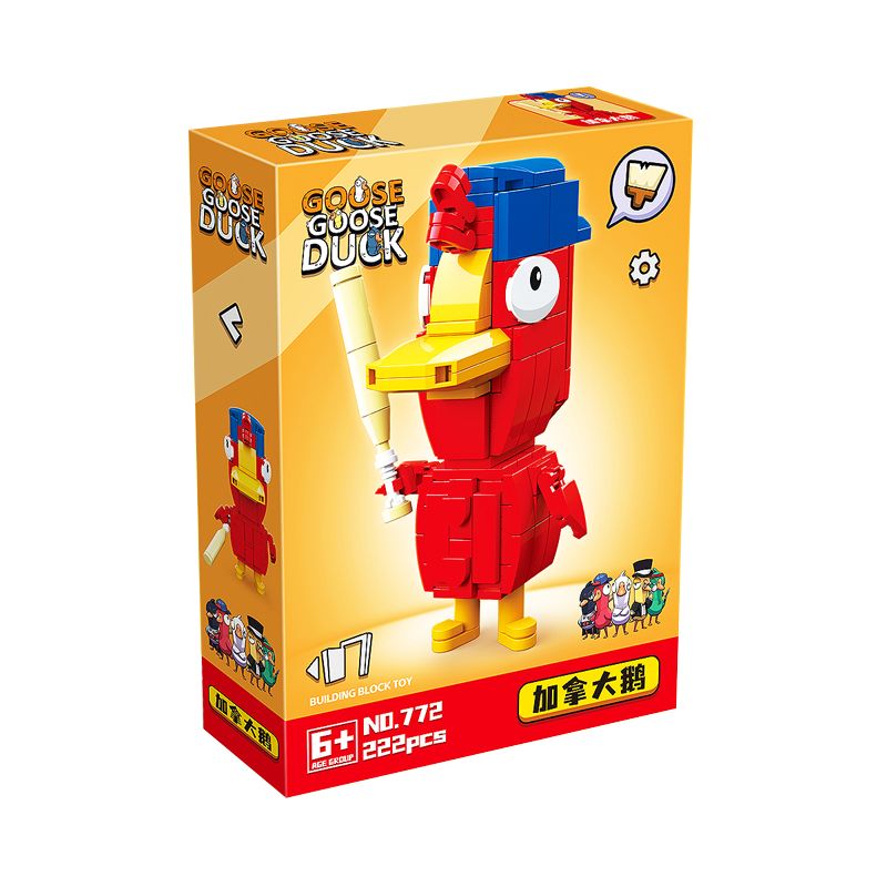 RENZAIMA 772 non Lego GIẾT NGỖNG VÀ VỊT CANADA bộ đồ chơi xếp lắp ráp ghép mô hình Movie & Game GOOSE DUCK Phim Và Trò Chơi 222 khối