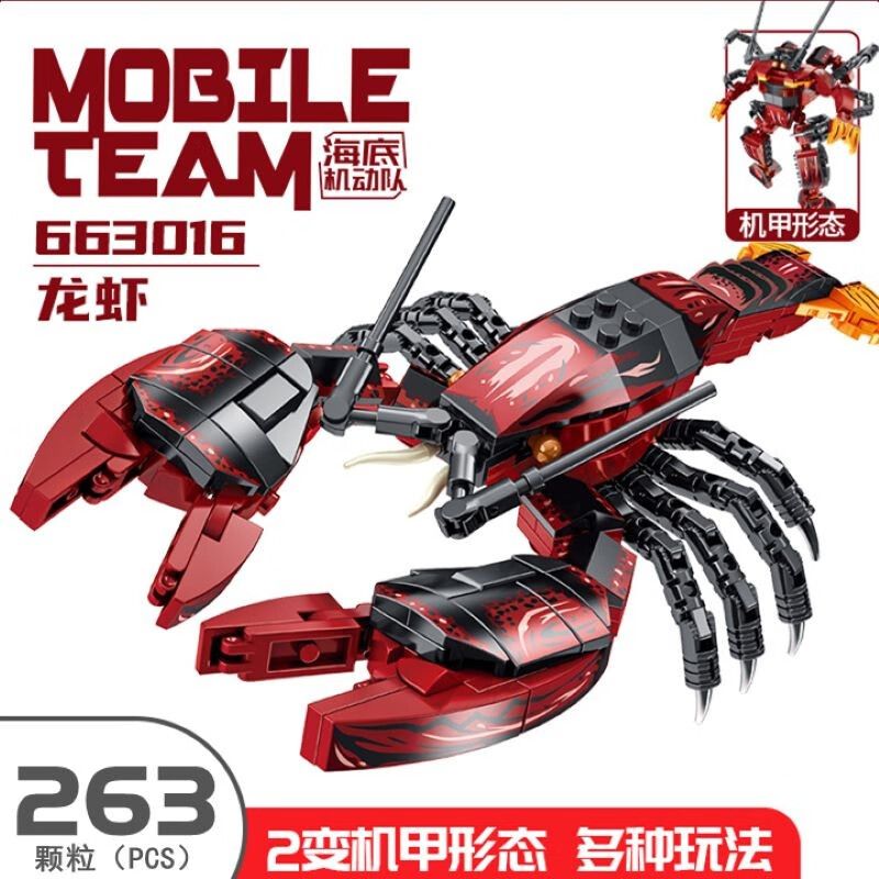 PanlosBrick 663013 663014 663015 663016 Panlos Brick 663013 663014 663015 663016 non  ĐỘI NGŨ ĐỘNG CƠ ĐÁY BIỂN 4 CÁ MẬP HEO RÙA TÔM HÙM bộ đồ chơi xếp lắp ráp ghép mô hình 961 khối