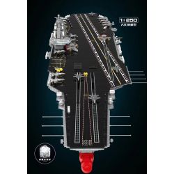 GULY 20313 non  TÀU SÂN BAY LOẠI 003 tỷ lệ 1:250 bộ đồ chơi xếp lắp ráp ghép mô hình Military Army AIRCRAFT CARRIER Quân Sự Bộ Đội 7018 khối