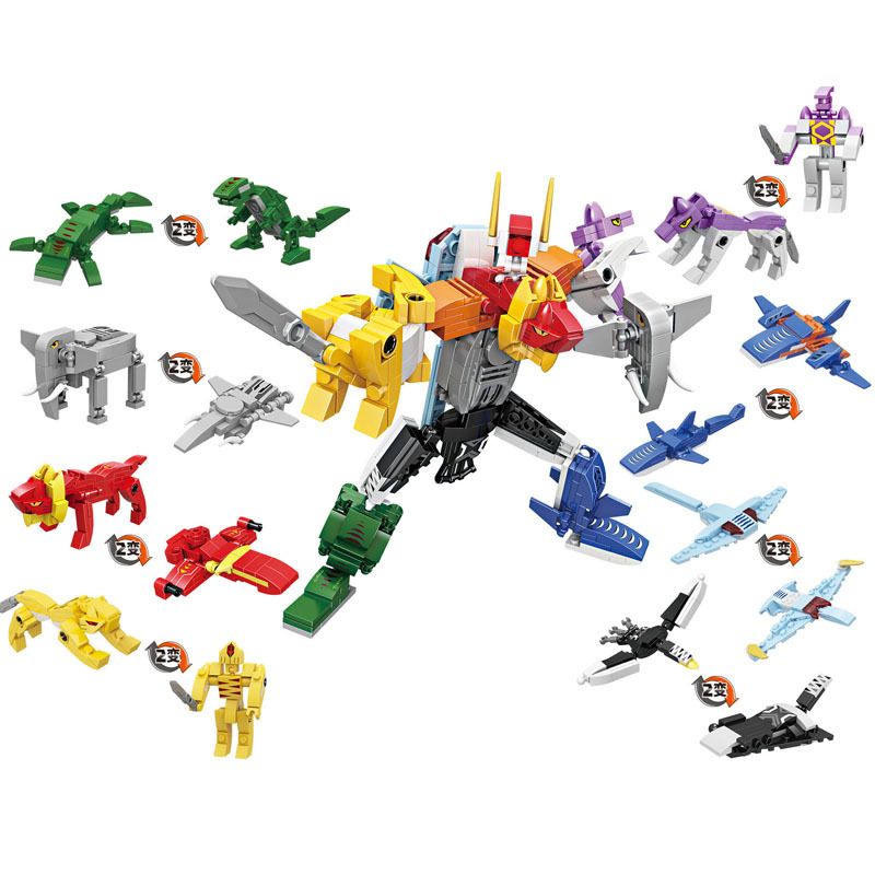 FORANGE FC3816 3816 non Lego 8 SỰ KẾT HỢP CỦA HÀNG TRĂM CON THÚ bộ đồ chơi xếp lắp ráp ghép mô hình Creator DIVERSE COMBINATIONS Sáng Tạo 425 khối