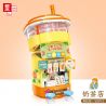 ZHEGAO CW6004 6004 non  QUÁN TRÀ SỮA bộ đồ chơi xếp lắp ráp ghép mô hình LEMON TEA 309 khối