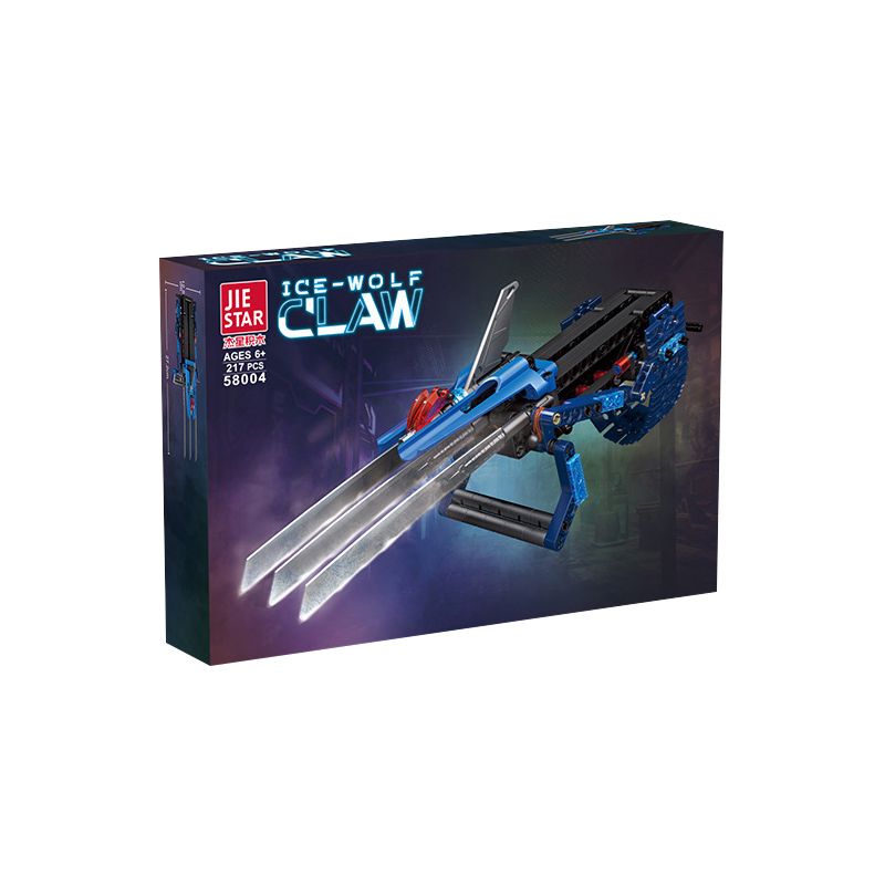 JIESTAR 58004 non  MÓNG SÓI BĂNG bộ đồ chơi xếp lắp ráp ghép mô hình  ICE-WOLF CLAW Kỹ Thuật Công Nghệ Cao Mô Hình Phương Tiện 217 khối