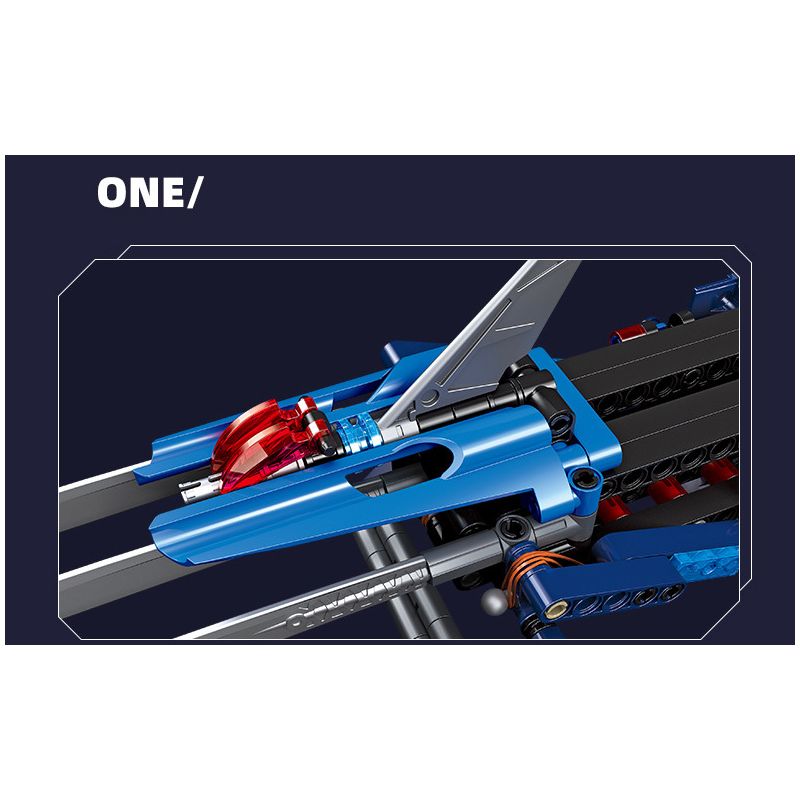 JIESTAR 58004 non  MÓNG SÓI BĂNG bộ đồ chơi xếp lắp ráp ghép mô hình  ICE-WOLF CLAW Kỹ Thuật Công Nghệ Cao Mô Hình Phương Tiện 217 khối