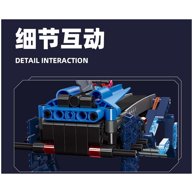 JIESTAR 58004 non  MÓNG SÓI BĂNG bộ đồ chơi xếp lắp ráp ghép mô hình  ICE-WOLF CLAW Kỹ Thuật Công Nghệ Cao Mô Hình Phương Tiện 217 khối