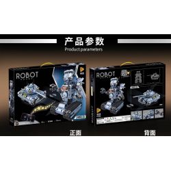 PanlosBrick 675006 Panlos Brick 675006 non  ROBOT XE TĂNG ĐIỀU KHIỂN TỪ XA bộ đồ chơi xếp lắp ráp ghép mô hình 779 khối