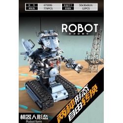 PanlosBrick 675006 Panlos Brick 675006 non  ROBOT XE TĂNG ĐIỀU KHIỂN TỪ XA bộ đồ chơi xếp lắp ráp ghép mô hình 779 khối