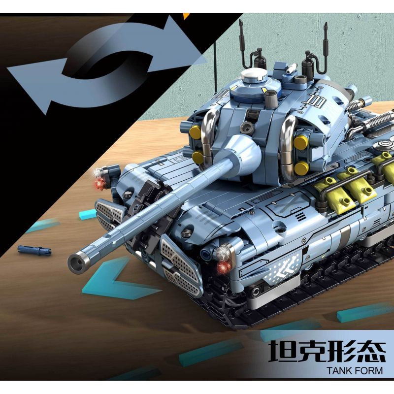 PanlosBrick 675006 Panlos Brick 675006 non  ROBOT XE TĂNG ĐIỀU KHIỂN TỪ XA bộ đồ chơi xếp lắp ráp ghép mô hình 779 khối