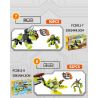 FORANGE FC3811 3811 non  BẠO LỰC TỪ TÍNH KẾT HỢP WANGLONG 8 RỒNG CỔ DÀI CÁNH TYRANT TYRANNOSAURUS JIANLONG CỘT SỐNG ĐÔI TAM GIÁC RẮN bộ đồ chơi xếp lắp ráp ghép mô hình Creator DIVERSE COMBINATIONS Sáng Tạo 773 khối
