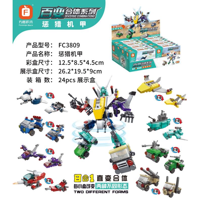 FORANGE FC3809 3809 non Lego KẾT HỢP 8 CAO HƠN bộ đồ chơi xếp lắp ráp ghép mô hình Creator DIVERSE COMBINATIONS Sáng Tạo