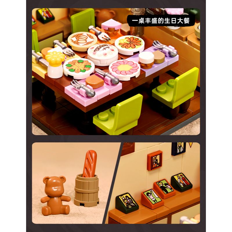 KEEPPLEY K20526 20526 non  HOA HƯỚNG DƯƠNG SINH NHẬT bộ đồ chơi xếp lắp ráp ghép mô hình