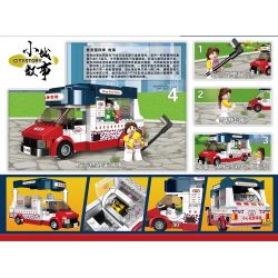 ROYAL TOYS RT01 non  XE BÁN KEM HỒNG KÔNG bộ đồ chơi xếp lắp ráp ghép mô hình City CITY STORY:HONG KONG SOFTEE CAR Thành Phố 303 khối