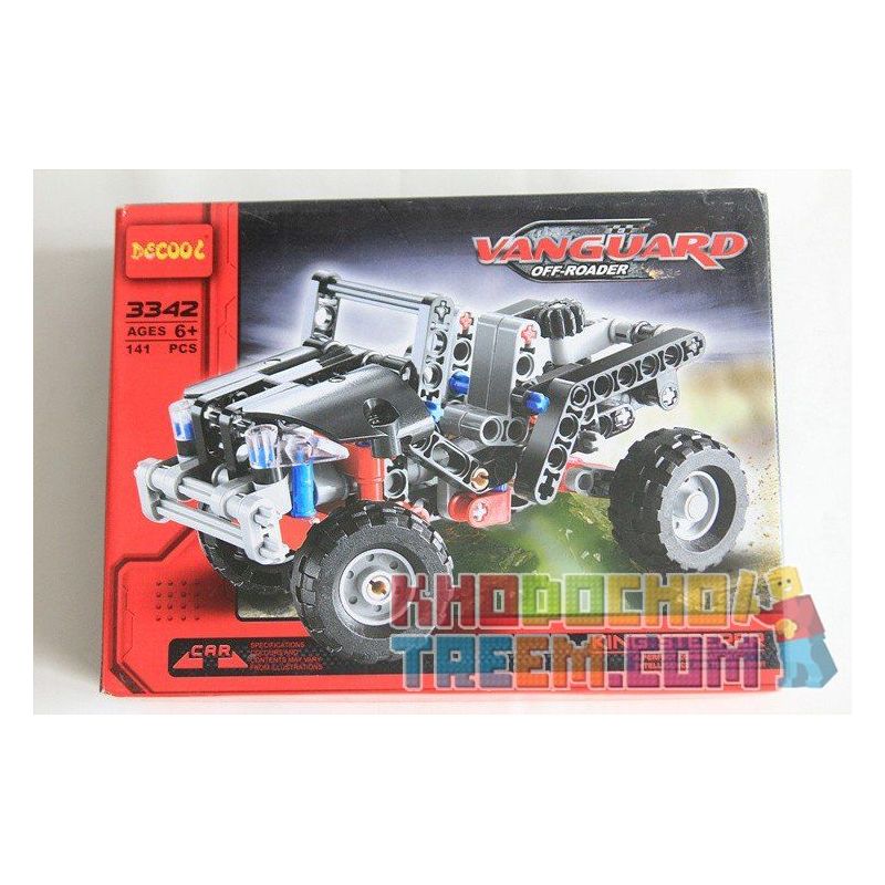 NOT Lego TECHNIC 8066 Off-Roader, Decool 3342 3343 Jisi 3342 3343 Xếp hình Xe ô Tô Jeep ( Mẫu 1) 141 khối NOT Lego TECHNIC 8066 Off-Roader, Decool 3342 3343 Jisi 3342 3343 Xếp hình Xe ô Tô Jeep ( Mẫu 1) 141 khối