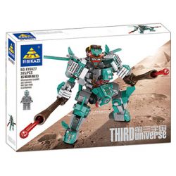 Kazi KY6627 6627 non  XE VŨ TRANG CHUYỂN NĂNG LƯỢNG MỌI ĐỊA HÌNH 4 TRONG 1 bộ đồ chơi xếp lắp ráp ghép mô hình The Third Universe Vũ Trụ Thứ 3 385 khối