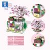 ZHEGAO 00301 non  ĐƯỜNG PHỐ HOA ANH ĐÀO bộ đồ chơi xếp lắp ráp ghép mô hình CHERRY BLOSSOMS 386 khối