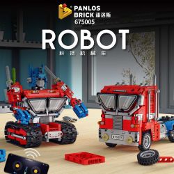 PanlosBrick 675005 Panlos Brick 675005 non  XE TẢI BIẾN HÌNH OPTIMUS PRIME MECHA bộ đồ chơi xếp lắp ráp ghép mô hình ROBOT 771 khối