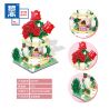 ZHEGAO 00299 non  ĐƯỜNG PHỐ HOA HỒNG bộ đồ chơi xếp lắp ráp ghép mô hình RUGOSE ROSE 276 khối