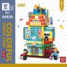 ZHEGAO 00928 00929 00930 00931 non  KHUNG CẢNH ĐƯỜNG PHỐ ĐẦY MÀU SẮC CỬA HÀNG TIỆN LỢI NHÀ RAMEN PHÒNG TRÒ CHƠI QUÁN TRÀ SỮA bộ đồ chơi xếp lắp ráp ghép mô hình Creator COLORFUL STREET VIEW Sáng Tạo 2798 khối