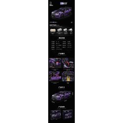 CACO C011 non  KHÁI NIỆM XE THỂ THAO - GT3 tỷ lệ 1:14 bộ đồ chơi xếp lắp ráp ghép mô hình  CONCEPT GT3 Kỹ Thuật Công Nghệ Cao Mô Hình Phương Tiện 1266 khối