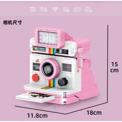 ZHEGAO 00909 non  ẢNH CHỤP MÀN HÌNH POLAROID bộ đồ chơi xếp lắp ráp ghép mô hình Creator Expert POLAROID 1-TYPE ONESTEP2 Chuyên Gia Sáng Tạo 628 khối