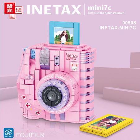 ZHEGAO 00908 non  FTSE POLAROID bộ đồ chơi xếp lắp ráp ghép mô hình Creator Expert FOJIFILN POLAROID INETAX MINI7C Chuyên Gia Sáng Tạo 494 khối
